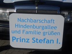 Schild der Nachbarschaft
